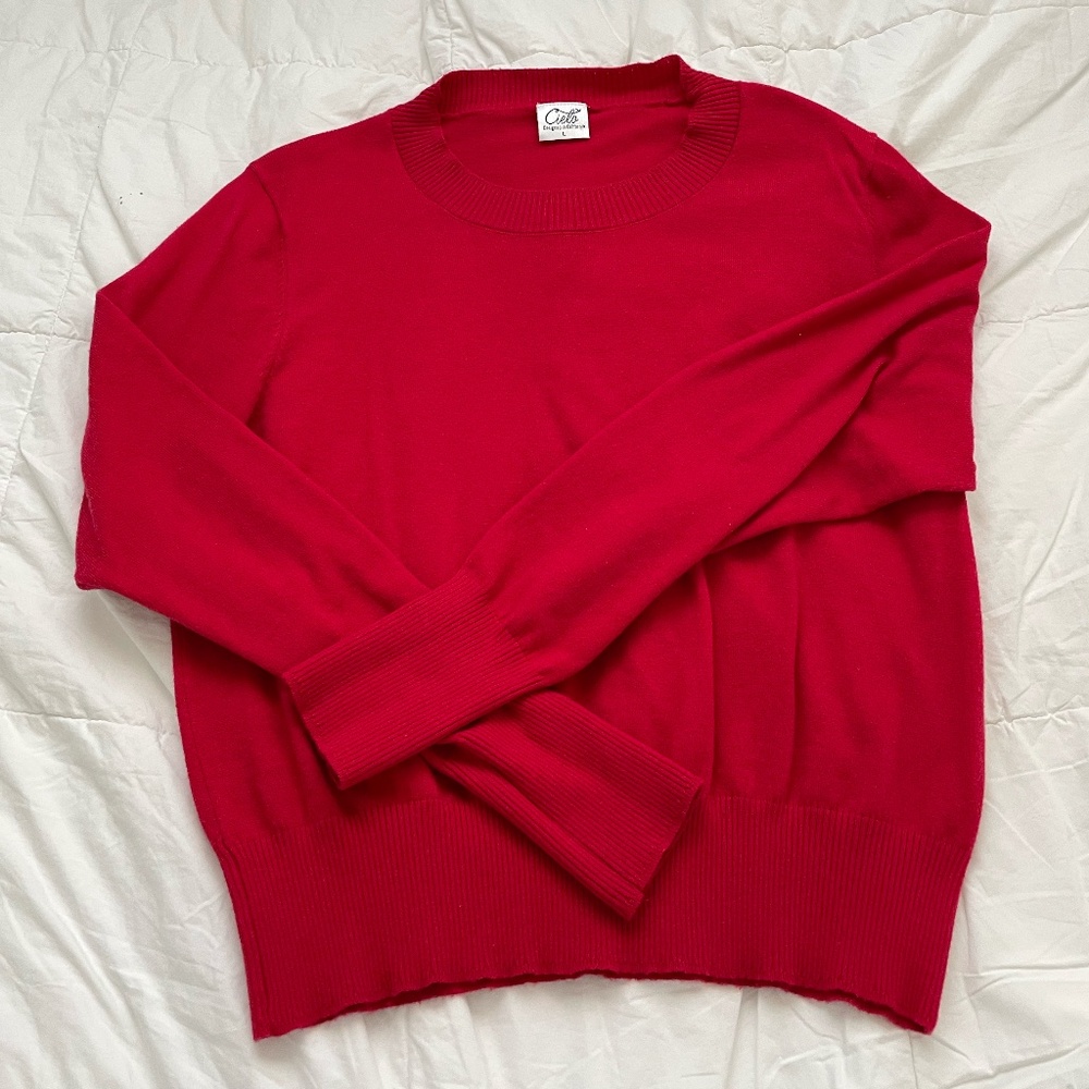 Cropped Red Sweater